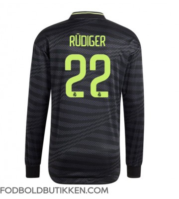 Real Madrid Antonio Rudiger #22 Tredjetrøje 2022-23 Langærmet